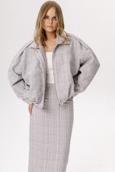 Юбка PiRS 6668 серый - фото 5