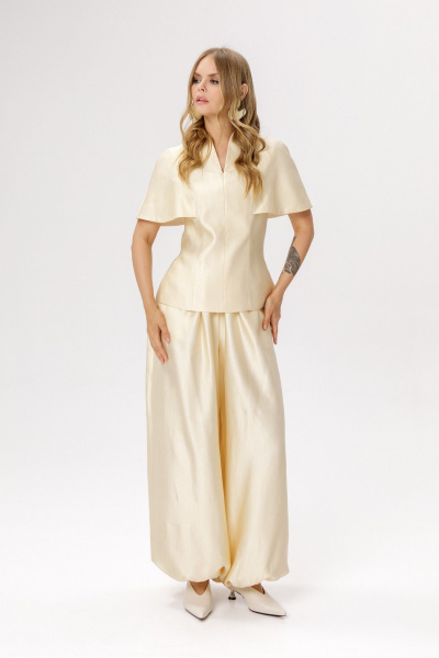 Брюки PiRS 6671 сливочный - фото 7