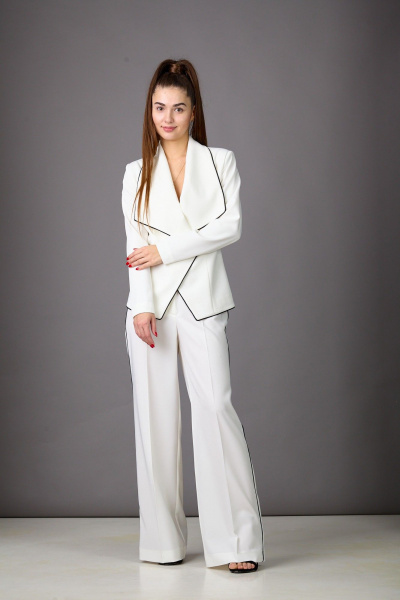 Брюки, жакет Rosheli 1177 молочный - фото 5