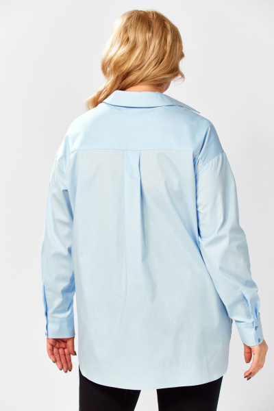Рубашка Avenue 0343-1 светло-голубой - фото 6