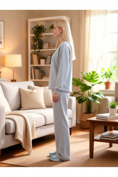 Брюки, джемпер Бобруйсктрикотаж 25744 серый - фото 3