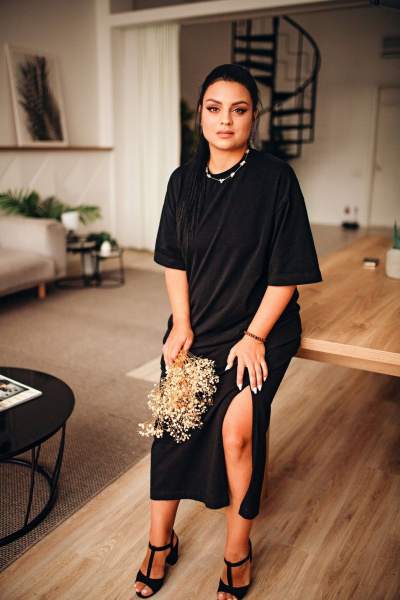 Платье Dolce Forma PLAT-BEL-FOOT-01_черный - фото 1