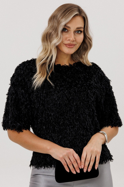 Блуза Faufilure C1716 черный - фото 2