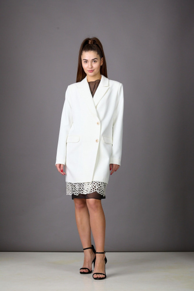 Пиджак Rosheli 1168/2 молочный - фото 4