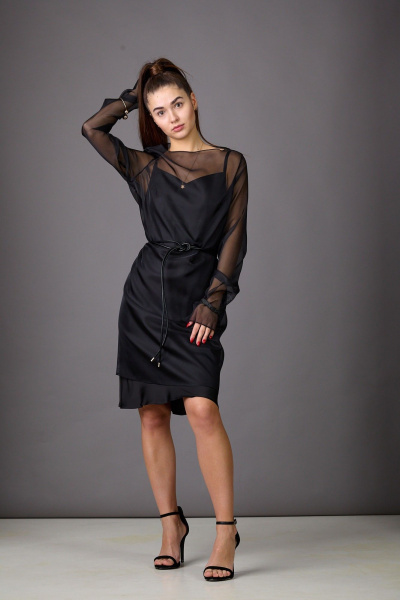 Платье Rosheli 1176 черный - фото 6