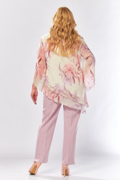 Блуза Элль-стиль 2459а пудрово-бежевый - фото 10