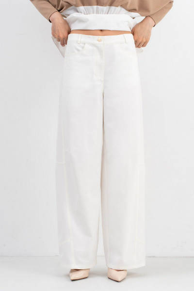 Брюки Luna М-268 молоко - фото 1