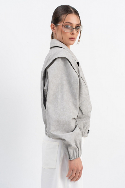 Тренч Luna М-270 серый - фото 8