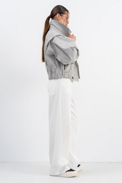 Тренч Luna М-270 серый - фото 6