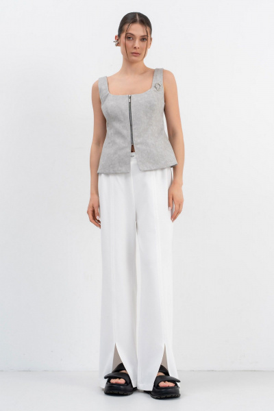 Топ Luna М-271 серый - фото 4