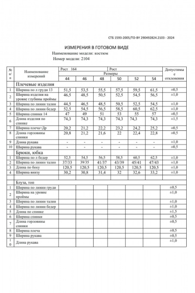 Брюки, жилет Dilana VIP 2104 мята - фото 14