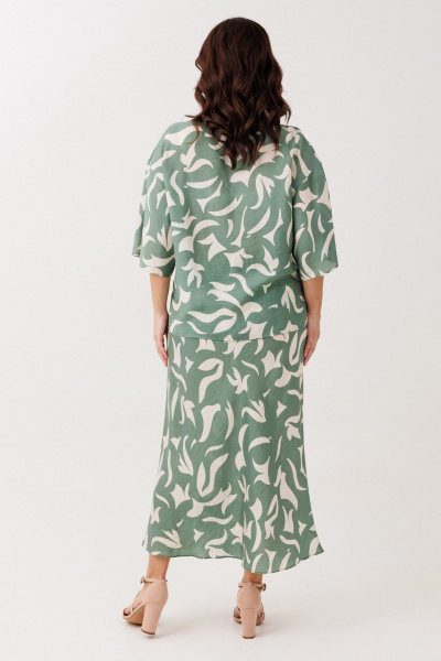 Блуза, юбка Mubliz 244 олива - фото 9