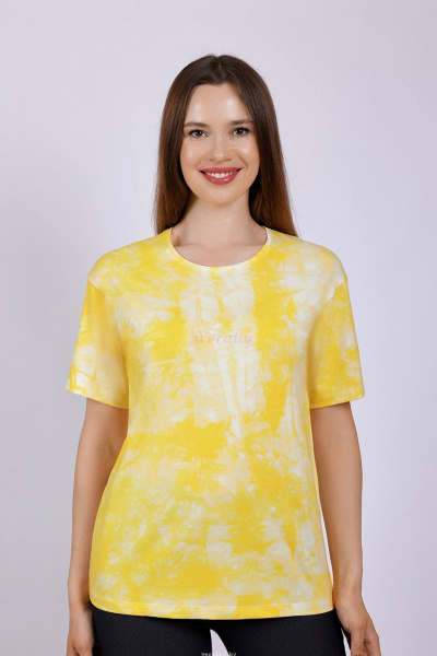 Футболка Verally 452-2 желтый тайдай - фото 1