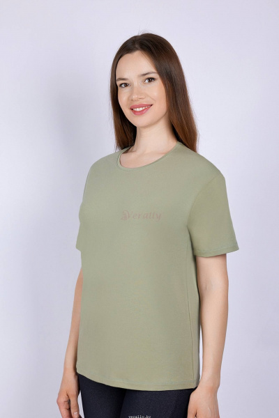Футболка Verally 452-1 олива - фото 3