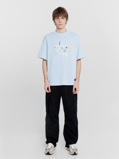 Футболка Mark Formelle 111900/24-3973П-0 воздушный_голубой_печать_2_сл_на_пол_Д - фото 2