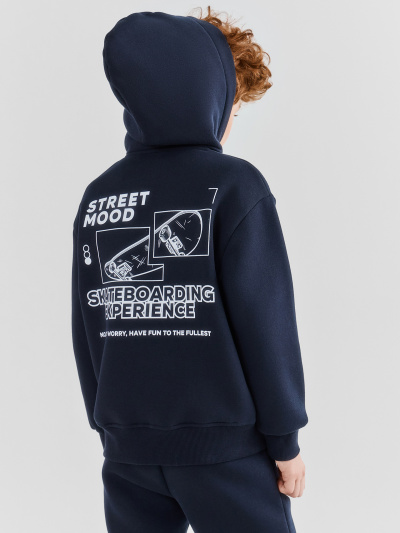 Толстовка Mark Formelle 363332/1/25Е-42071П-7П неви_печать1_2_сл_печ_на_спинке - фото 2