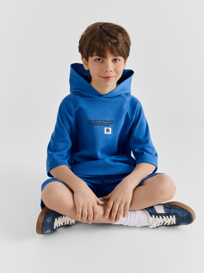 Худи, шорты Mark Formelle 393348/25-41846П-2 синий_океан_печать_2_сл_на_пол_2_сл_на_пол - фото 1