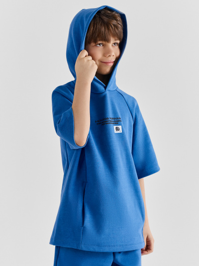 Худи, шорты Mark Formelle 393348/25-41848П-2 синий_океан_печать_2_сл_на_пол_2_сл_на_пол - фото 5