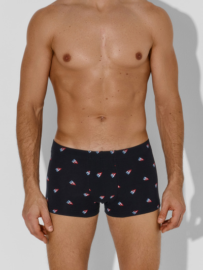 Трусы Mark Formelle 411229-2/25-5165П-5 узор_на_черном_пыльный.голубой - фото 2