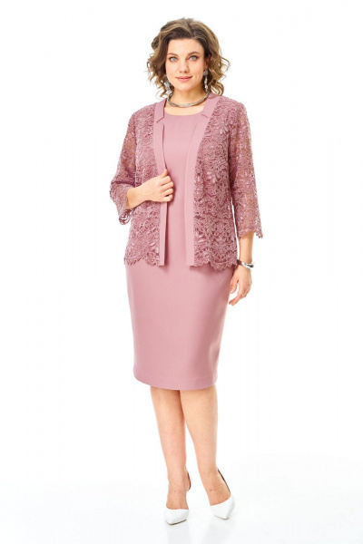 Кардиган, платье VI ORO VR-1254 пыльная_роза - фото 23