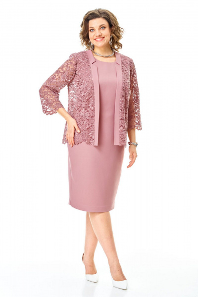 Кардиган, платье VI ORO VR-1254 пыльная_роза - фото 10