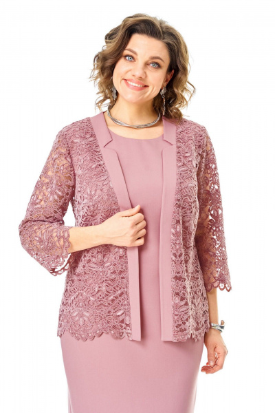 Кардиган, платье VI ORO VR-1254 пыльная_роза - фото 8