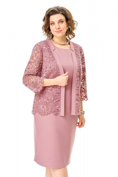 Кардиган, платье VI ORO VR-1254 пыльная_роза - фото 6