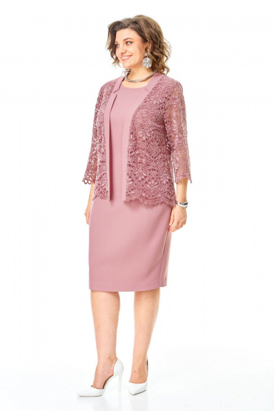 Кардиган, платье VI ORO VR-1254 пыльная_роза - фото 4