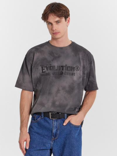 Футболка Mark Formelle 111882/24-ОБР3551П-0 винтажный_серый_печать_001_ВАРКА_Fast_Dye_1сл_печ - фото 5