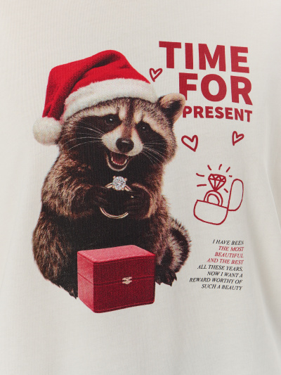 Футболка Mark Formelle 112678/25-38245П-0 св.молочный_печать3_3_сл_на_пол - фото 6