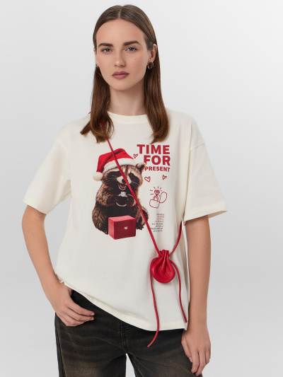 Футболка Mark Formelle 112678/25-38245П-0 св.молочный_печать3_3_сл_на_пол - фото 7