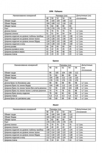 Брюки, жилет, рубашка AMUARt 1096 - фото 13