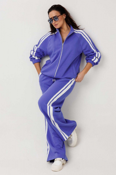 Брюки, куртка Mislana 1306 синий/молочный - фото 7