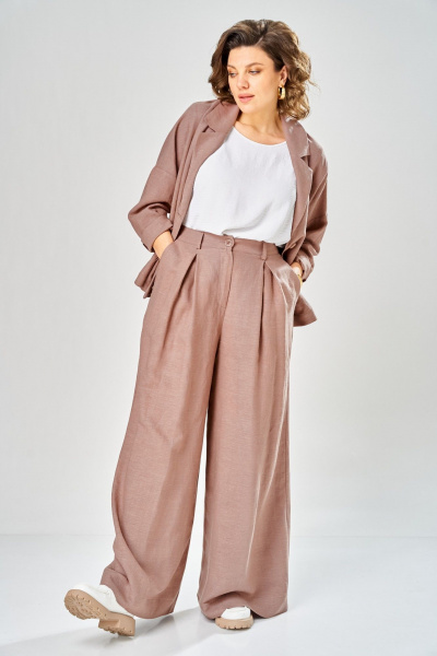 Брюки, жакет Диомант 2158 капучино - фото 6