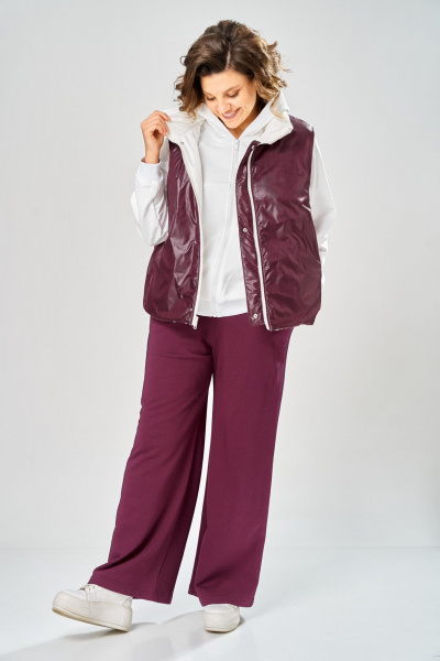 Брюки, джемпер, жилет Диомант 2165 бордовый - фото 15