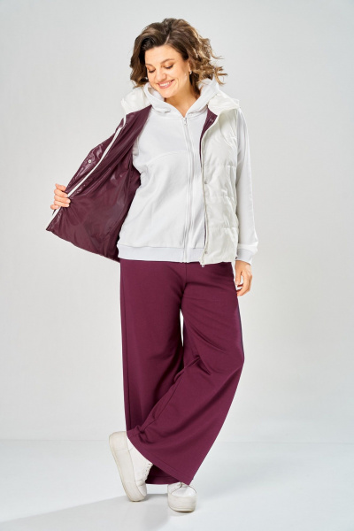 Брюки, джемпер, жилет Диомант 2165 бордовый - фото 13