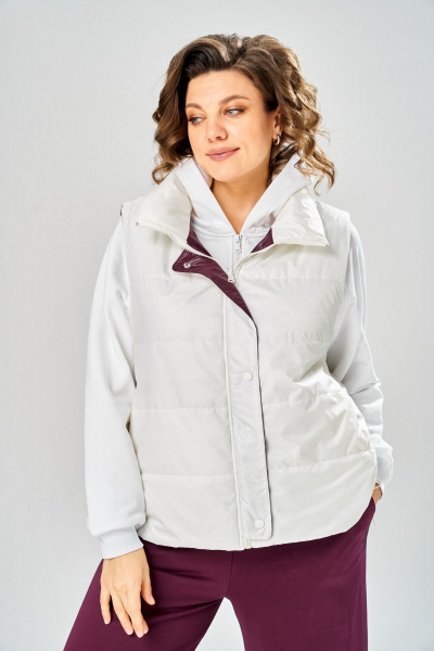 Брюки, джемпер, жилет Диомант 2165 бордовый - фото 6