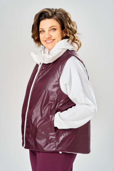 Брюки, джемпер, жилет Диомант 2165 бордовый - фото 4