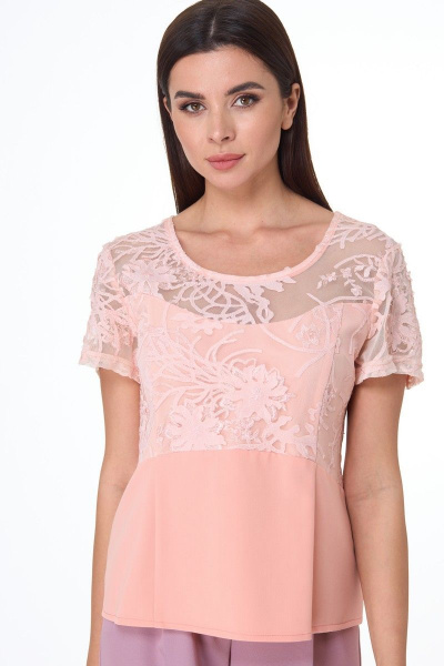 Блуза Anelli 830 пудра - фото 6