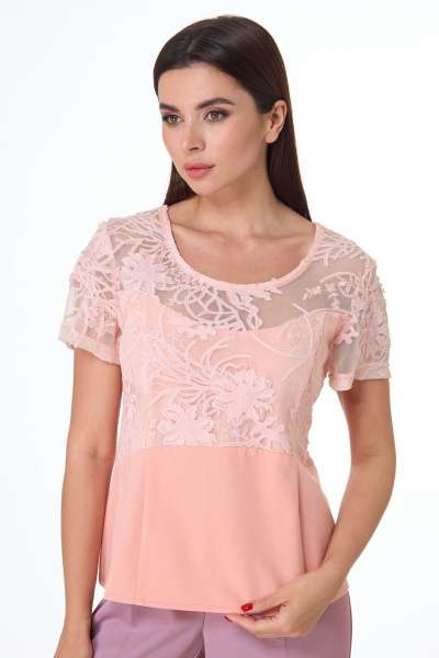 Блуза Anelli 830 пудра - фото 1