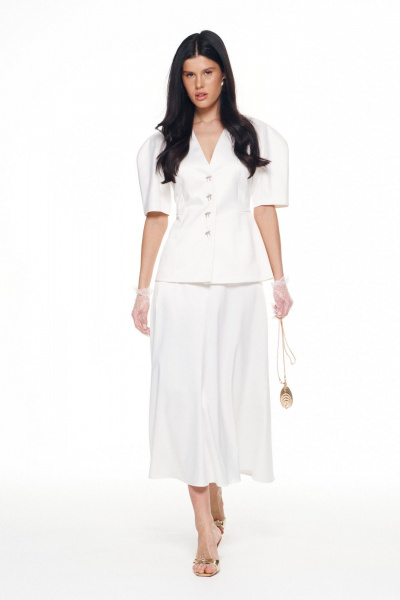 Жакет, юбка KaVaRi 8056.1 белый - фото 3
