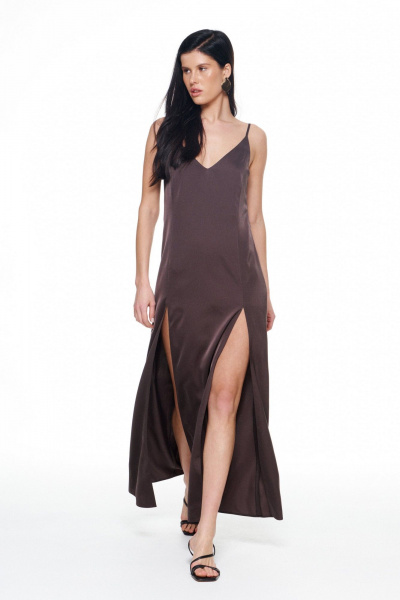 Платье KaVaRi 1137 шоколадный - фото 4