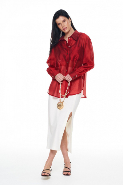 Рубашка KaVaRi 4028.1 красный - фото 2