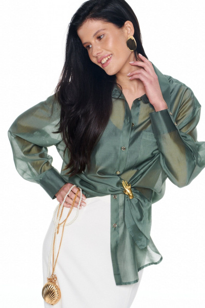 Рубашка KaVaRi 4028.2 зеленый - фото 2