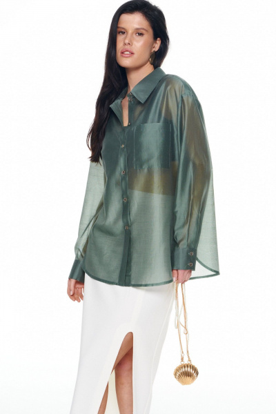 Рубашка KaVaRi 4028.2 зеленый - фото 3