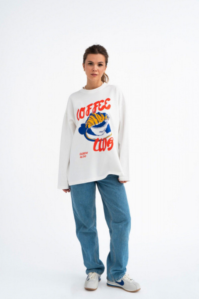 Лонгслив Mirolia 1225-18 кремовый - фото 1