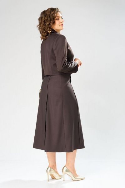 Жакет, юбка Rishelie 1013 шоколад - фото 5