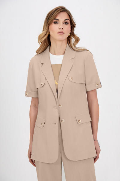 Жакет Bazalini 5037 бежевый - фото 1