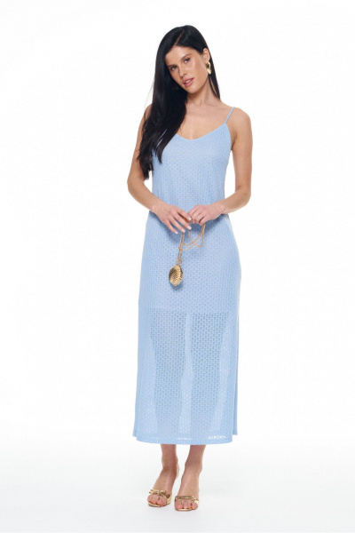 Платье KaVaRi 1144 голубой - фото 3