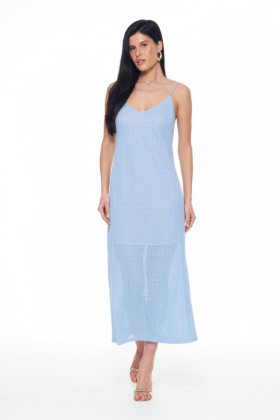 Платье KaVaRi 1144 голубой - фото 1